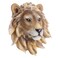 ULTNICE Simulation Resin Ornament Lion Head Wall Decor Faux Animal Head Wall Hanging Resin Craft Wall Mounted Faux Lion Head Bust Rustic Farmhouse Decor Animal Wall Sculpture