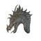 It&#39;s Cactus Dragon Wall Decor, Mythical Dragons, Gargoyles Sculpture, Fantasy Work Decorations, Handmade in Haiti, 19 X 22 Inches, Steel Drum Art