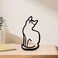 KOLYMAX Metal Cat Minimalist Art Wall Sculpture, Minimalist Abstract Cat Line Wall Art, Modern Minimalist Home Decoration Minimalist Living Room Wall Decoration