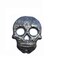 Veve Bossou Skull Metal Wall Hanging Sculpture, Day of the Dead Skull Skeleton Artwork, Handmade in Haiti, Recycled Metal 7.6 X 9.75 Inches