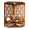 Beautiful Wooden Pooja Stand Mandir for Home Temple for Office Puja Mandir for Home Wall with LED Spot Light Product (H- 17, L- 10, W-15 Inch)