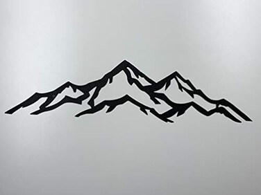 Mountain scene Metal Wall Art 36 inch