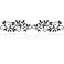 Piefectpie Tree Leaf Metal Wall Art Wall Decoration Tree Leaf Olive Branch Art Line Drawing Wall Sculpture Room Decor for Indoor Living Room Bedroom Kitchen Dining Room