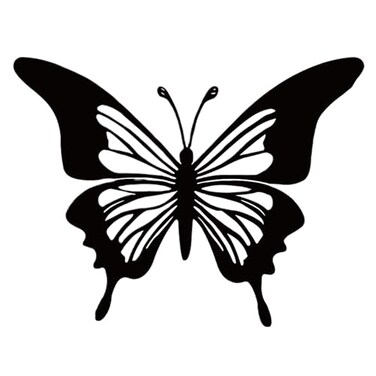 Heoclao 1 Pcs Metal Butterfly Wall Art Decor Black Metal Butterfly Wall Art Butterfly Wall Hanging Decor Art Black Butterfly Metal Sculptures for Indoor Outdoor