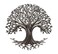 Tree of Life, Garden Metal Plaque, Indoor and Outdoor Wall D&Atilde;&copy;cor 23 Inches Round Haitian Art