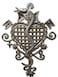 Voodoo Veve Lwa Vodou - Handmade Wall Hanging Artwork from Haiti, Snake, Sword, and Heart, Authentic Upcycled Art, 11.5 x 15.5 Inches