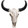 SEWACC Skull Wall Decor Long Horn Cow Skull Wall Hanging Ornaments for Home