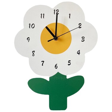 Amosfun Wall Clock Battery Operated Non Ticking Design Wall Clock Rustic Wall Clock for Living Room Bedroom Kitchen Office Classroom Decor 10x12 Inch