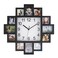 Natudeco Wall Clock Photo Frame 2 in 1 Modern DIY Wall Clock with Collecting Memories Photo Frames Modern Decor for Home Living Room