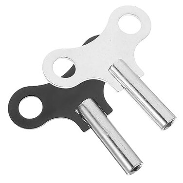 ARTIBETTER 2pcs Clock Key Grandfather Clock Winding Key Wind up Key Wear-resistant Clock Winders Key to Wind Antique Wall Clock Mini Clock Grandfather Winding Keys Alarm Clock Alloy Universal