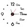 10-20 Inch DIY Wall Clock 3D Frameless Silent Non Ticking, Black Round Battery Operated Modern Wall Clocks for Living Room Bedroom Office Home and Kitchen