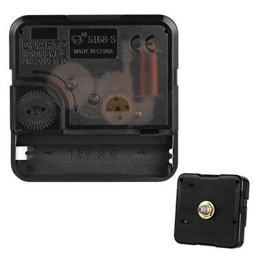 EXCEART Quartz DIY Wall Clock Movement Mechanism Battery Operated Sweep Silent Movement Motor Hands Clock Repair Replacement Parts Accessories for Home Room