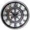 VACVOIIVCE 18 Inch Big Wall Clock, Battery Powered Silver Grey Wall Clock, Easy to Read Big Number Vintage Wall Clock for Living Room Decorating Office Bedroom,