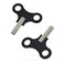 yueton 2 Pack Clock Winding Key Antique Floor Clock Repair Kit Metal Clock Key Winding Chain Repair Tool