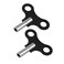 2 Pack Clock Winding Key #9 4.5mm, Antique Clock Winding Key Set for Wall Clocks, Alarm Clocks and Wind Chain Repair (4.5mm &amp; 0.177 Inch Hole)