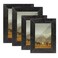 Rechale Picture Frame Set 4 pcs Made of Solid Wood Photo Frame, Thickened 0.5 in Black Frames HD Glass Classical Wall Picture Frames,Table Top Display and Wall Mounting photo frame ( 2pcs 4 x 6'' and