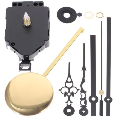 Veemoon 1 Set Diy Pendulum Clock Movement Kits Wall Clock Mechanism Parts Clock Mechanism Replacement Quartz Clock Repair Parts Battery Plastic Swing Accessories