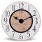 NIKKY HOME 12&quot; Wall Clock Vintage Farmhouse Wooden Battery Operated Wall Mounted Clock Silent Non-Ticking Distressed Color Matching Design Wood Clock Home Decor for Kitchen, Living Room, Bedroom