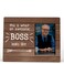 FONDCANYON Boss Gift, This Is What an Awesome Boss Looks Like Picture Photo Frame, Boss Lady Office Decor for Women, Best Boss Gift for Men Women, Boss Lady Gifts for Women, 4x6 Picture Frame