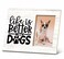 SRADMO Dog Frame, Dog Frames For Pictures, Dog Picture Frame, Dog Photo Frame, Pet Picture Frame, Dog Gifts, Dog Gifts For Dog Lovers, Life Is Better With Dogs 10x8 Inch Wooden Tabletop Photo Frame