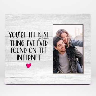 Orchroma Couples Gifts Picture Frame,Long Distance Relationship Gifts for Boyfriend Girlfriend,Valentines Love Gifts for Him Her,Online Dating Remembrance Gift Picture Frames,8x10 Picture Frame