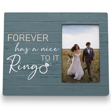 FLDAS Wedding Picture Frame 8x10, Wedding Frames for the Couple Wedding Gifts, Engagement Picture Frames, Forever Has a Nice Ring to It Photo Frame, 163