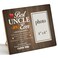Dumyum Uncle Gifts From Nephew Niece, Gifts for Uncle Wood Photo Frame Best Uncle Ever Wooden Picture Frame Uncle Gift (Photo 4x6 Inches)
