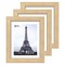 VCK 8x10 Oak Wood Frame for Picture, Natural Solid Wood Photo Frames 3 Pack, Wall Gallery Frame