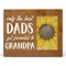 HOIJAUMAI Grandpa Wood Picture Frame Gift, Only the Best Dads Get Promoted to Grandpa Wooden Photo Frame Father&#39;s Day Pregnancy Announcement Gift, Tabletop and Wall Mounting, Display Photo 4x6 Inch