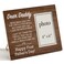 Zauly First Father's Day Gift Wooden Picture Frame for Daddy New Dad Daddy-to-be from Baby Girl Boy, Daddy Thank You Wood Photo Frame Gifts, Tabletop and Wall Mounting, 4x6 Inch Photo