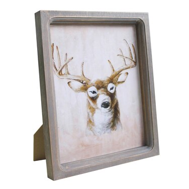 CVHOMEDECO. 8x10 Picture Frame Made of Solid Wood High Definition Glass Rustic Vintage Designs Photo Frame for Tabletop Display and Wall Mounting, Distress Brown