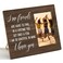 Nurawo Friends Wood Picture Frame Rustic True Friends Hard to Find Wooden Photo Frame for Tabletop or Wall Display (for 4x6 Photo), Best Friend Gift