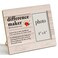 Dumyum Thank You Gifts for Coworker Colleague Boss Mentor Teacher, Appreciation Gifts, Difference Maker Wood Photo Frame Difference Maker Definition Picture Frame (Photo 4x6 Inches)