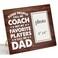 Nurawo Coach Gift for Dad, Some People Call Me Coach But My Favorite Players Call Me Dad Picture Wooden Frame Coach Gifts (4x6 Inch Photo)
