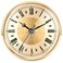 Hicarer 4.3 Inch/ 110 mm Quartz Clock Insert, Gold Trim, Roman Numeral, Quartz Movement
