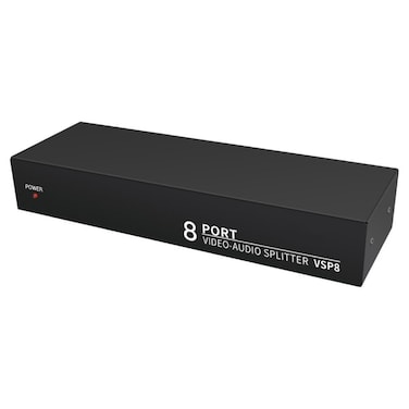 Suckoo 8 Port 3RCA AV Audio Video Cable Splitter 1 in 8 Out 1 in 4 Out DVD Player Game Console TV Box External TV Monitor Projector Composite AV Adapter Converter