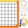 Professional Volleyball Net Outdoor Heavy Duty, 32x3 FT Volleyball Net for Backyard with Aircraft Steel Cable Weather Resistant Portable Volleyball Nets for Indoor Outdoor Beach Pool