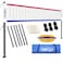 THWTGH Portable Outdoor Volleyball Net Set with Adjustable Height Aluminum Poles, Volleyball Net for Backyard, Anti-Sag Design, Portable Volleyball Net for Backyard,Grass and Beach