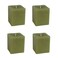 Candlestock Real Bayberry Square Votive Candle Pack - Pure Bayberry and Pure Beeswax Blend - Pack of 4 Natural Bayberry Square Votive Candles - No Fragrance Added Bayberry Candles