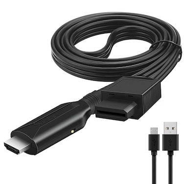 Wii to HDMI 1M(3.2FT) Cable Converter,1080P/ 720P Wii HDMI Adapter Output Video Audio Wii HDMI Converter Supports All Wii Display Modes, NTSC .Compatible with Wii, Wii U, HDTV