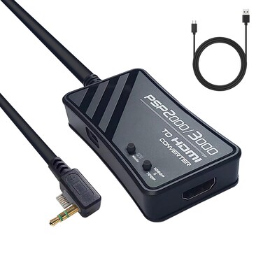WNNZVCC PSP2000/PSP3000 to HDMI Converter,HDMI Cable for PSP 2000,PSP 3000 Handheld Console.