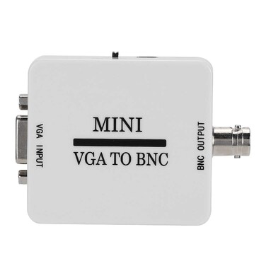 VGA to BNC Adapter, Mini HD VGA to BNC Converter 1920 X 1080 Resolution USB Video Converter for HDTV Monitors TVs Computers