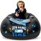 Inflatable Gaming Chair for Kids, Floor Bean Bag Chair for Teens - Boys Room Furniture with Cup Holder and Side Pocket, Inflatable Gaming Couch for Boys Room, Cool Kids Blow Up Couch Decor for Teens