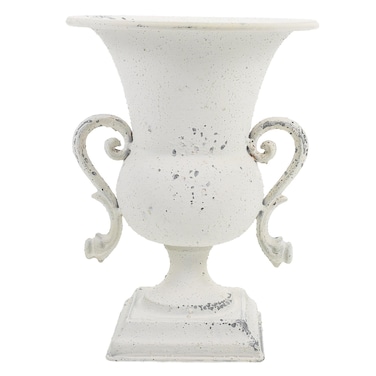 Cabilock Vintage Rustic Urn Planter, Trophy Flower Vase Wedding Centerpieces Vase Tall Trumpet Vase Flower Holder Large Outdoor Planters Urn Vase for Wedding Party B