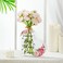RimCereal Christmas Acrylic Gifts for Mom Acrylic Heart Vase Mom Gifts from Daughter Son Heart Shaped Gifts Clear Decorative Flower Vase for Birthday Gifts Bouquet Decor from Daughter Son