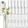Nuogo 24 Pcs 10 Inch Acrylic Clear Cylinder Vase Plastic Flower Vase Unbreakable Tall Vase for Wedding Centerpieces Party Home Plants Bouquet Decor