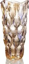Flower Vase for Decor Glass Gold Vase 11.8" Tall