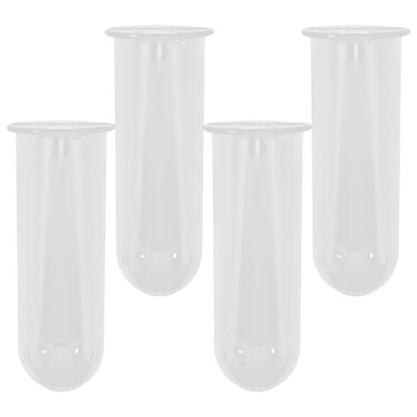 POPETPOP Plant Propagation Tubes 4pcs Glass Test Tube Vase Replacement Clear Hydroponic Flowers Vase for Home Office Desktop Decoration
