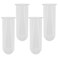 POPETPOP Plant Propagation Tubes 4pcs Glass Test Tube Vase Replacement Clear Hydroponic Flowers Vase for Home Office Desktop Decoration