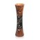 AeraVida Modern Decorative Carved Jasmine Flower Brown Mango Tree Wooden Vase